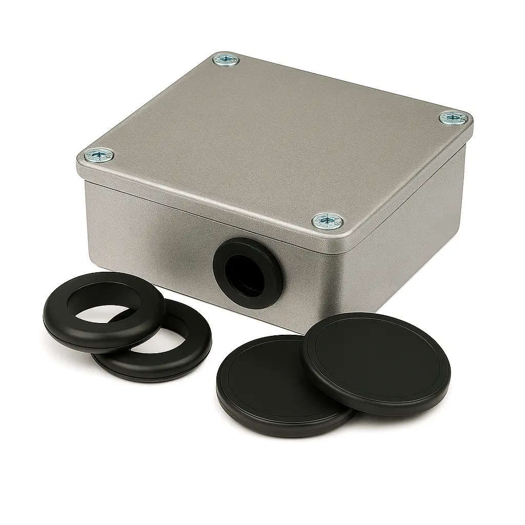 Galv Adaptable Boxes & Grommet's