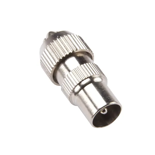 Screw &amp; Grip type RF connector (Male) to be used with a Coaxial/Aerial cable to carry TV/FM UHF &amp; VHF signals 