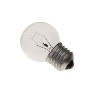 60W 230-240V ES - E27  Clear Round Golf Ball 