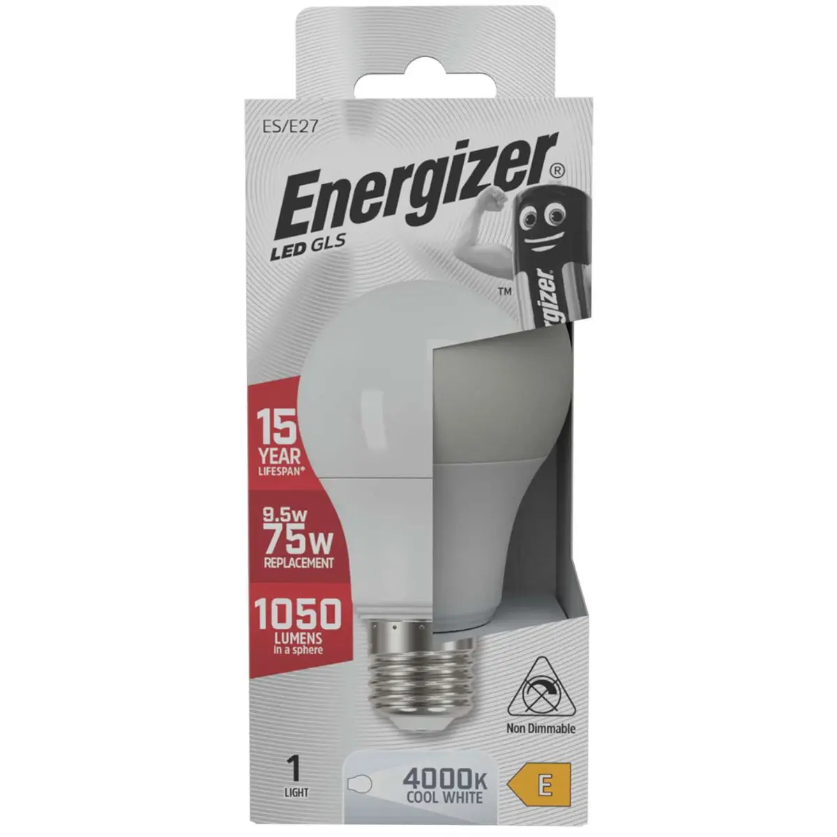 Energizer LED GLS E27 (ES) 1060lm 9.5W 4000K (Cool White)
