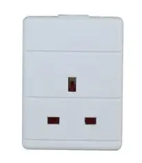 1 Gang Extension Socket - Economy, White