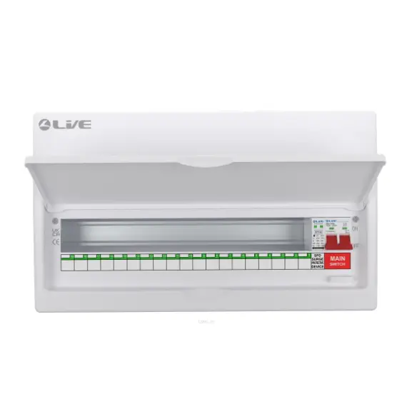 22 Module (19 Usable Way) Metal Cons Unit 100A M/S + 20/40KA DP Surge Device  