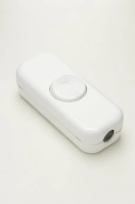 10A Double Pole White In Line Switch