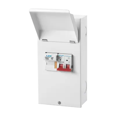 Metal 125A Fused Switch c/w 3 Fuses (63/80/100A)