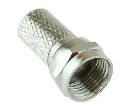 Twist-On F Type Plug with Nickel Plated Brass Body, RG6U