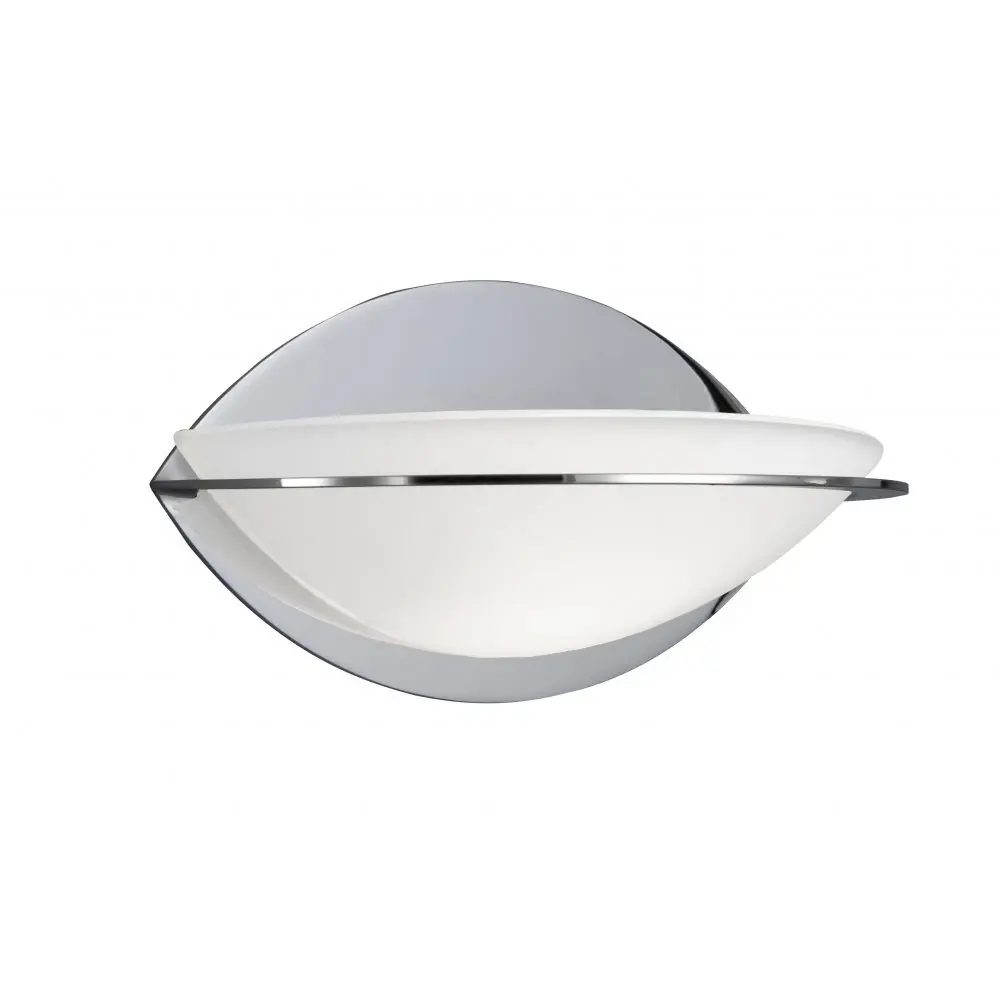 Searchlight wall light Chrome and Opal glass shade 2316CC Modern Design  