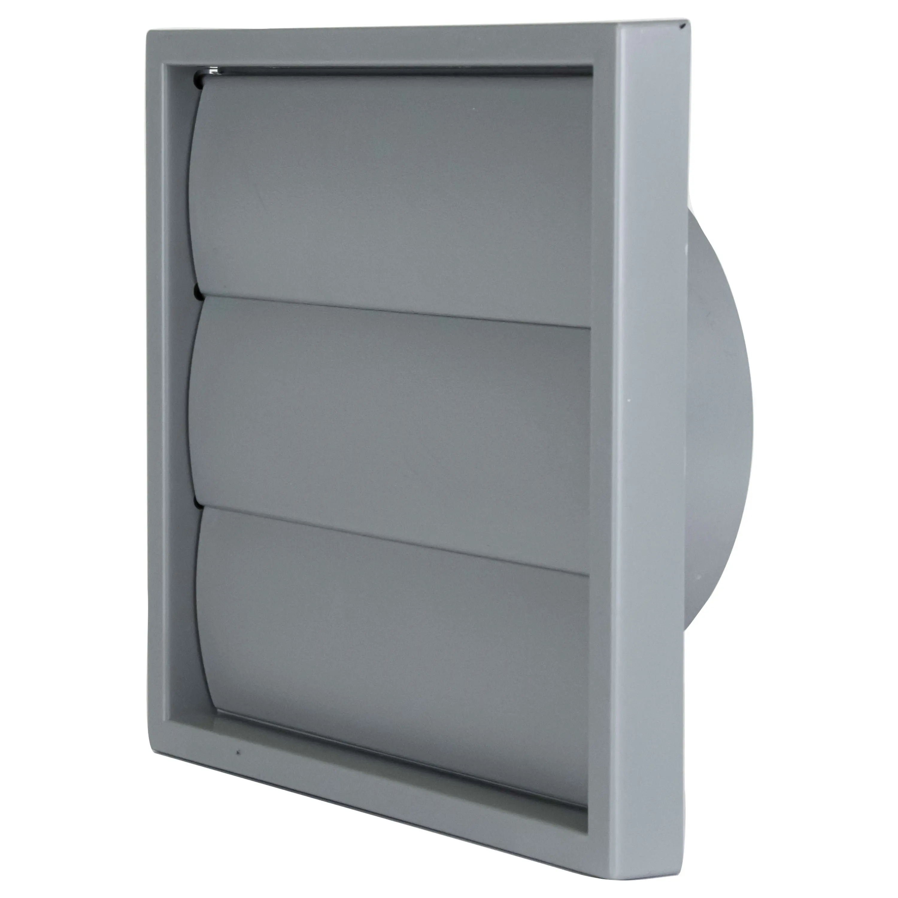 Gravity Shutter Grille Grey 150mm/6Inch Outside Dia 180 x 180mm 