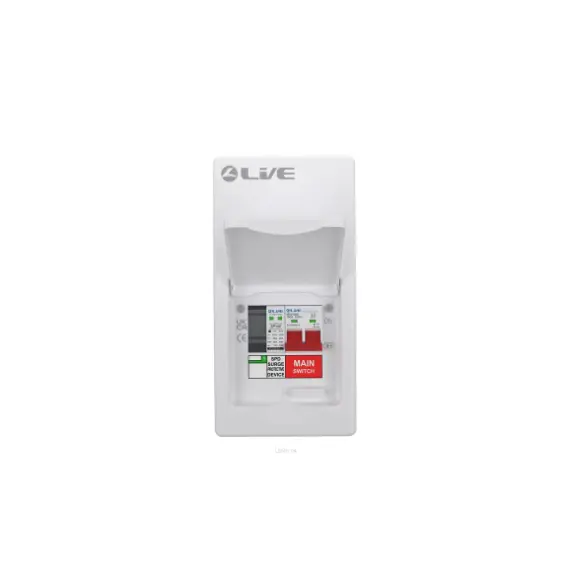 4 Module (1 Usable Way) Metal Cons Unit 100A M/S + 20/40KA DP Surge Device 