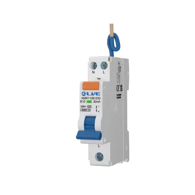 Single Module - Double Pole 10A B Curve 30mA Type A mini RCBO 