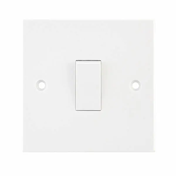 Selectric Square Edged 10 Amp Plate Switch – 1 Gang 1 Way – X-Rated