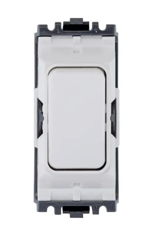 MK Grid Plus K4899WHI 20A SP 2W Position and Off Grid Switch White.