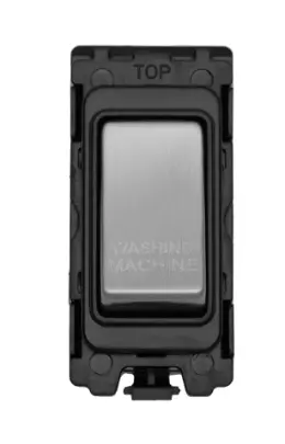Eurolite - Grid Range Washing Machine Stainless Steel Black/White Trim