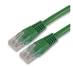Ethernet Cable, UTP, Patch Lead, Cat5e, RJ45 Plug to RJ45 Plug, Green, 15 m