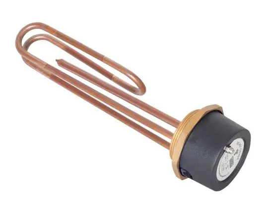 Copper immersion heater with thermostat 11"
