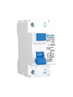 2 Pole 80A 30mA RCD Type A high immunity