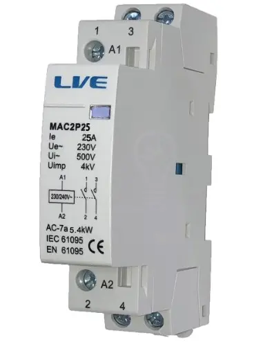 2 Pole 25A Modular Contactor