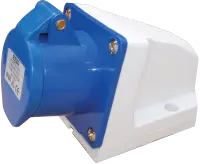 ESR 32a 240V 3 Pin (2P+E) Blue Industrial Surface Socket M25 Thread IP44