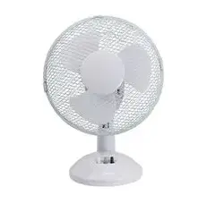 9" Desk Fan, White