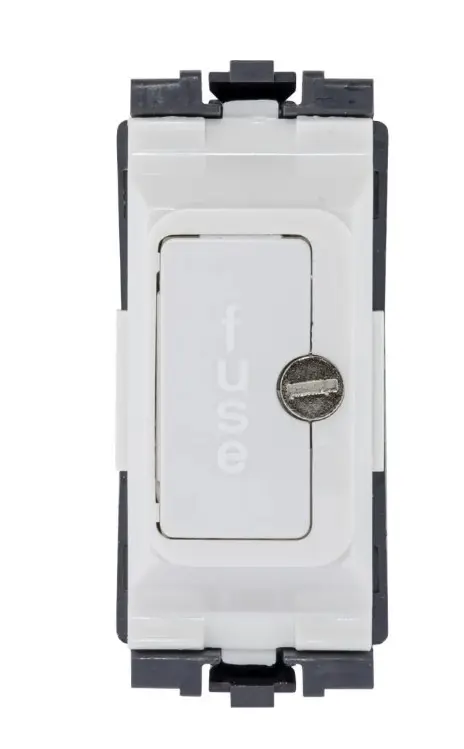 MK Grid Plus K4890WHI 13A Fuse Unit White.