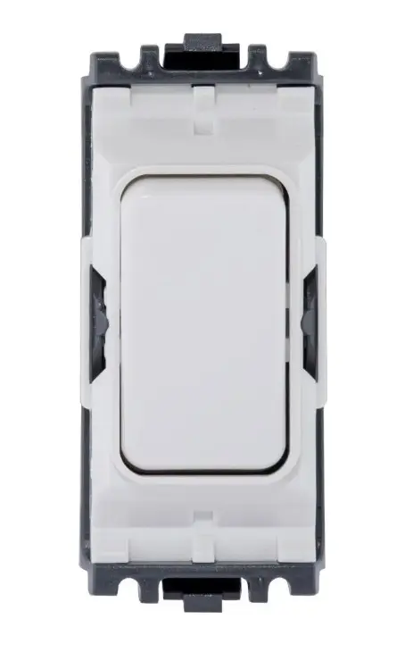 MK Grid Plus K4881WHI 10A SP Grid Switch 1 Way White.