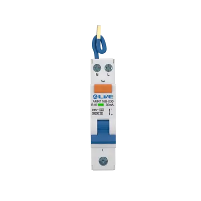 Single Module - Double Pole 16A B Curve 30mA Type A mini RCBO 