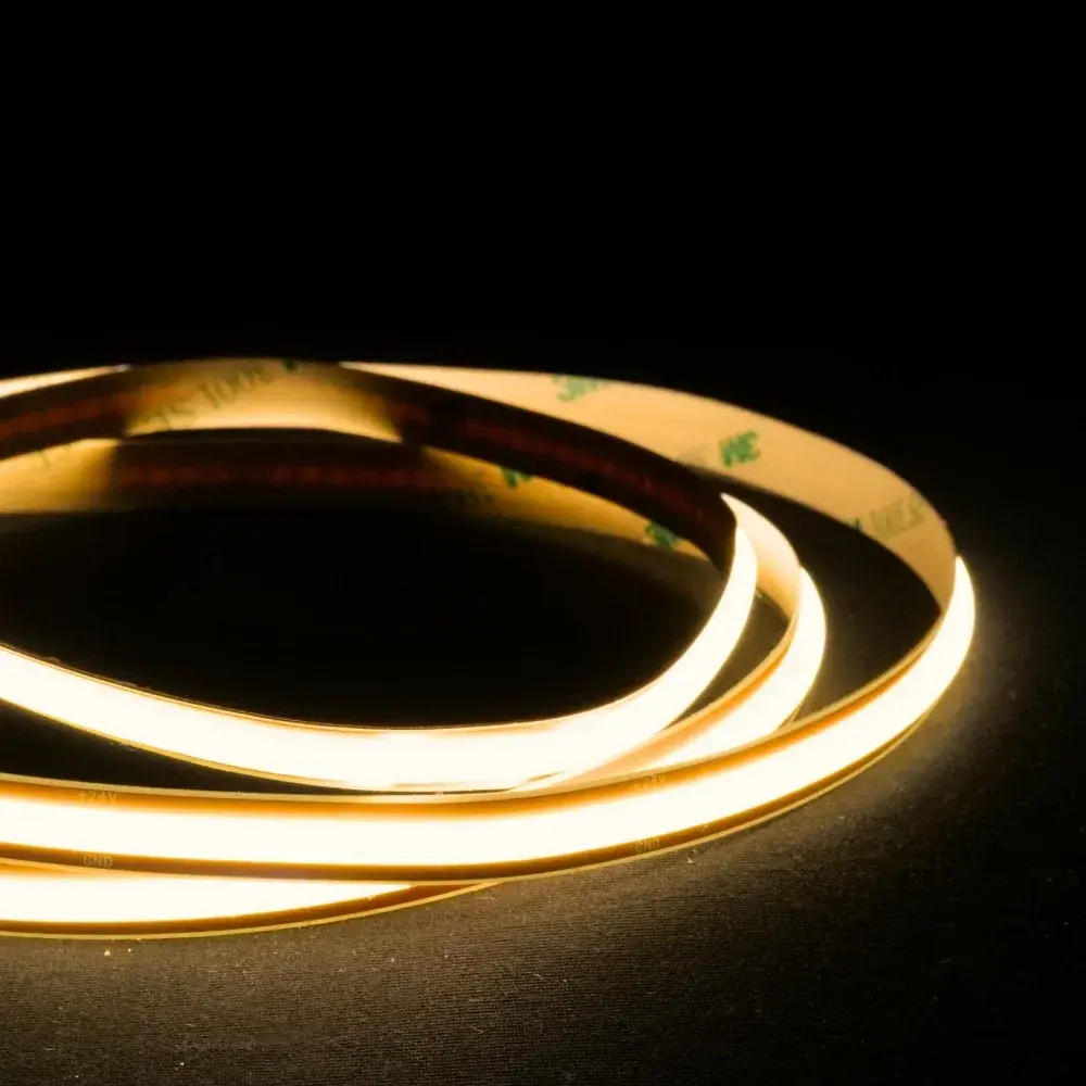 Luxlite 24V 10W/M IP20 Warm White Cob Led Strip 2700K  (Cut Length Sold By The Metre) 