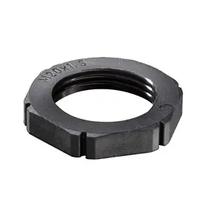 IP68 PG21 Black Locknut 