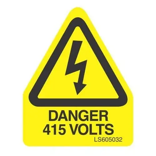 Danger 415 Volts (Triangle)