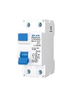 2 Pole 63A 30mA RCD Type A High immunity