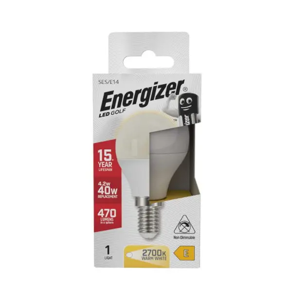 Energizer LED Golf E14 (SES) 470lm 4.2W 2,700K (Warm White)