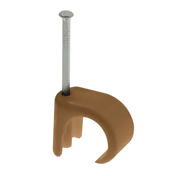Qcrimp Brown Cable Clips for 7-10mm Round Cable 
