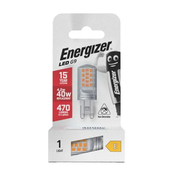 Energizer LED G9 470lm 4.2W 4,000K (Cool White)