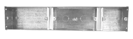 2G + 2G + 1G Triple 35mm Flush Galv Box 