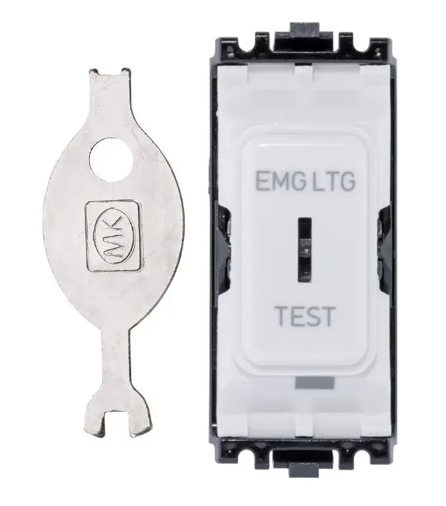 MK Grid Plus K4917ELWHI 20A SP 1W Emergency Light Grid Switch White.