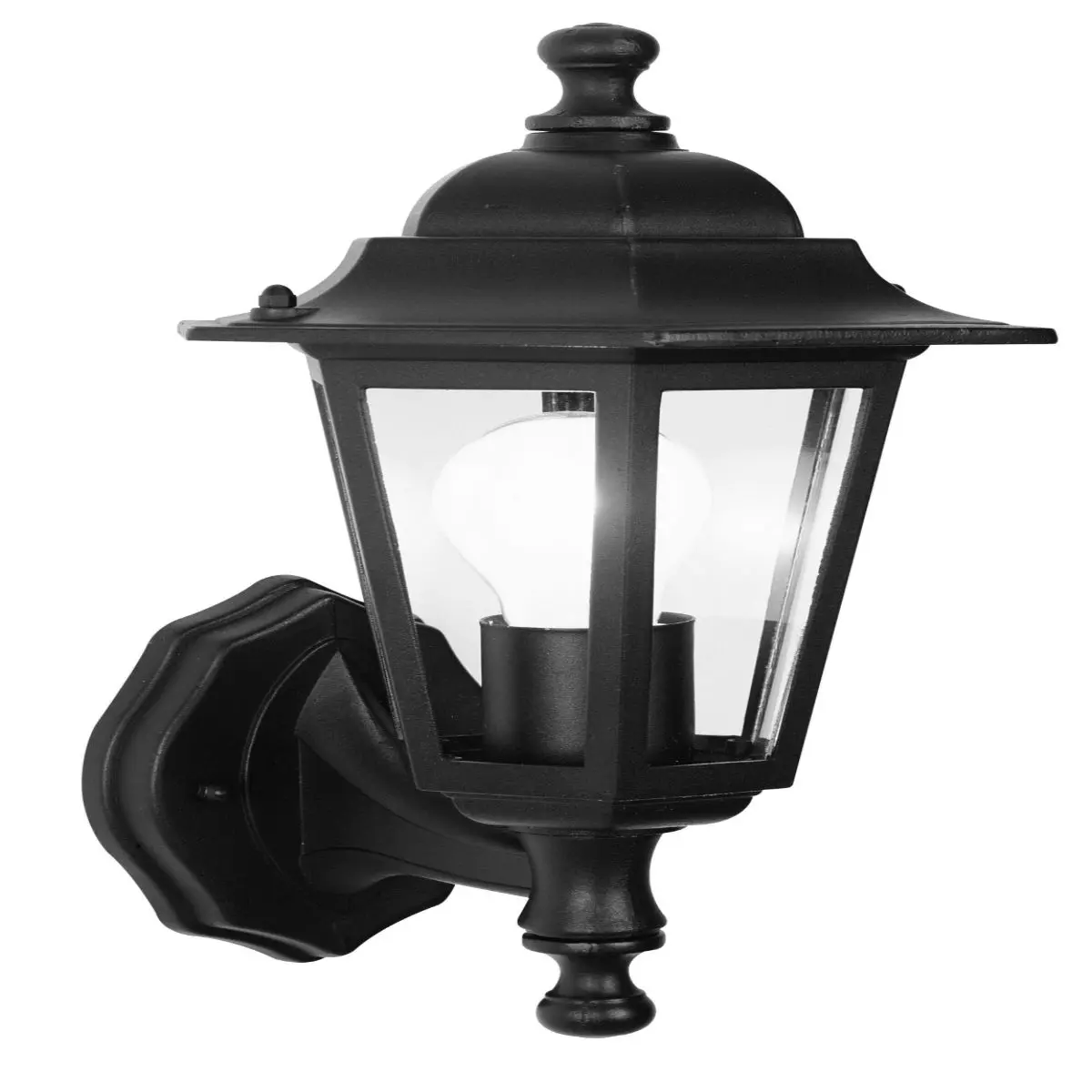 IP43 6-Sided Lantern - Black 