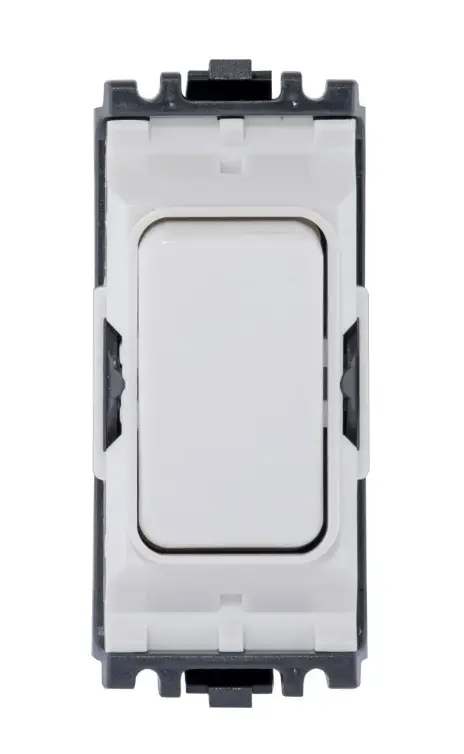 MK Grid Plus K4896WHI 20A double pole Grid Switch 1 Way White