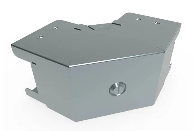 IP4X 50mm x 50mm 90° Outside Lid Bend for Trunking