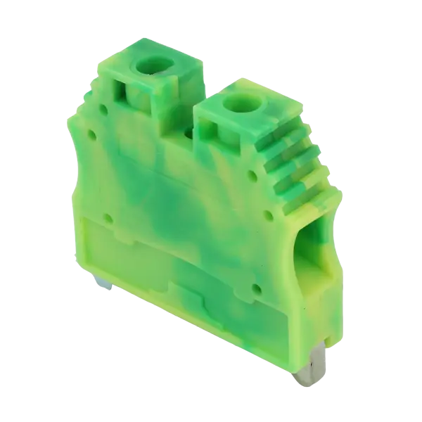 DIN Rail Mount Terminal Block, 1 Ways, 16 AWG, 8 AWG, 1.5 mm², Screw, 1 A
