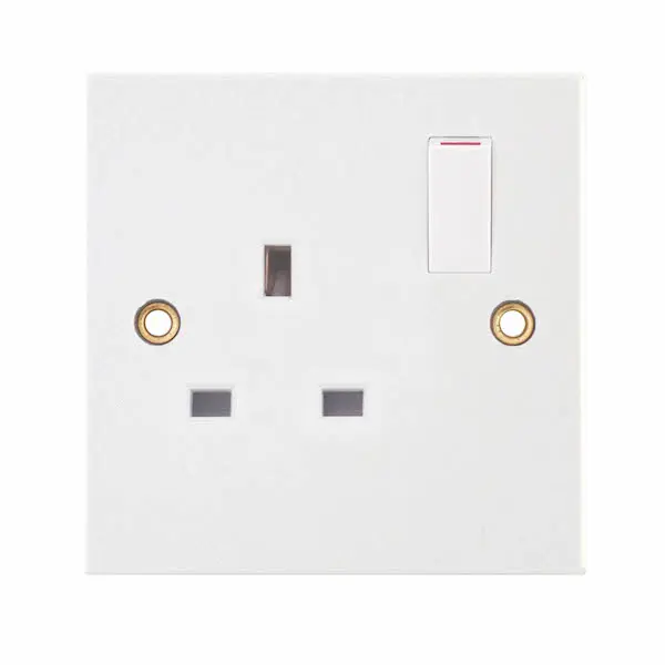 Selectric Square Edged 1 Gang 13 Amp Socket SP – Switched