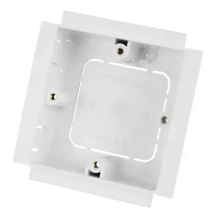 Marco 35mm 1 Gang Socket Box for Power Posts White