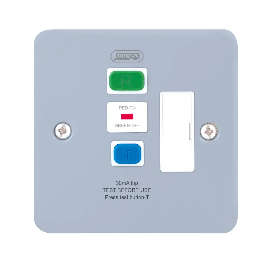 Selectric RCD Protected 13A Fused Connection Unit (passive/latching) Type A