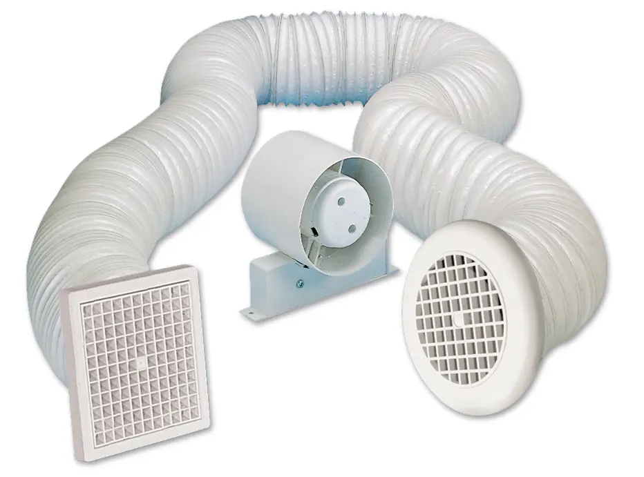 In-Line 100mm Duct Fan Kit With Timer 100mm 
