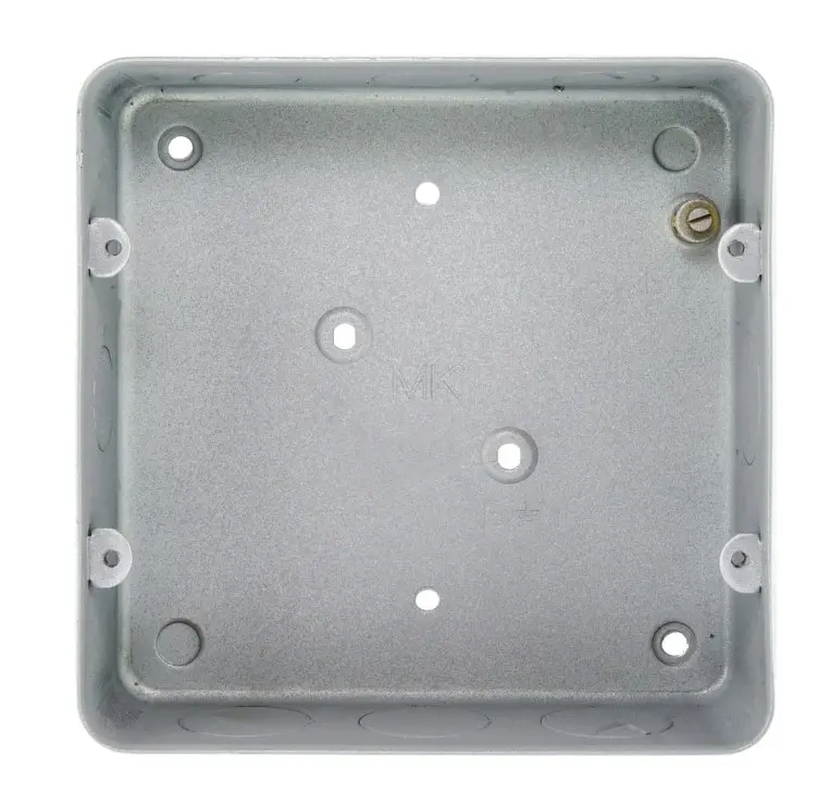 MK 893ALM grid plus flush metal back box for a 6 or 8 gang grid plate