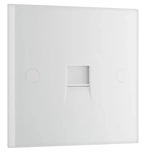 BG Electrical Moulded 9BTSI/1 is a white single (1 gang) telephone slave socket with an IDC connection. 
