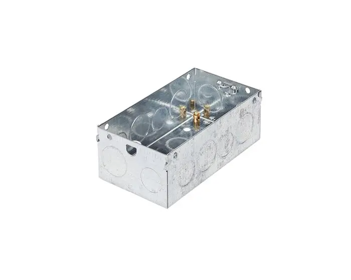 Switch &amp; socket box Steel 2G 47mm