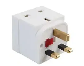 2 Way Mains Adaptor with 13A Fuse