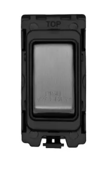Eurolite - Grid Range Dishwasher Switch Stainless Steel Black/White Trim