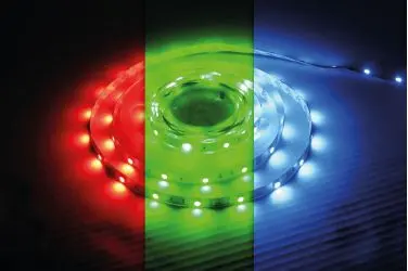 RGB 24v LED Strip Flexible Tape IP65, RGB, 10mm wide,12w per meter
