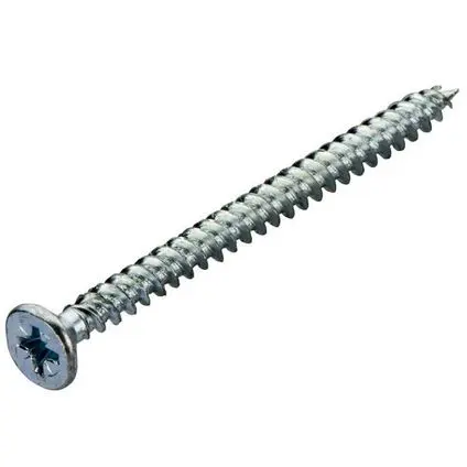 Qcrimp Twin Thread Countersunk Pozi BZP 10 x 2 ½" 