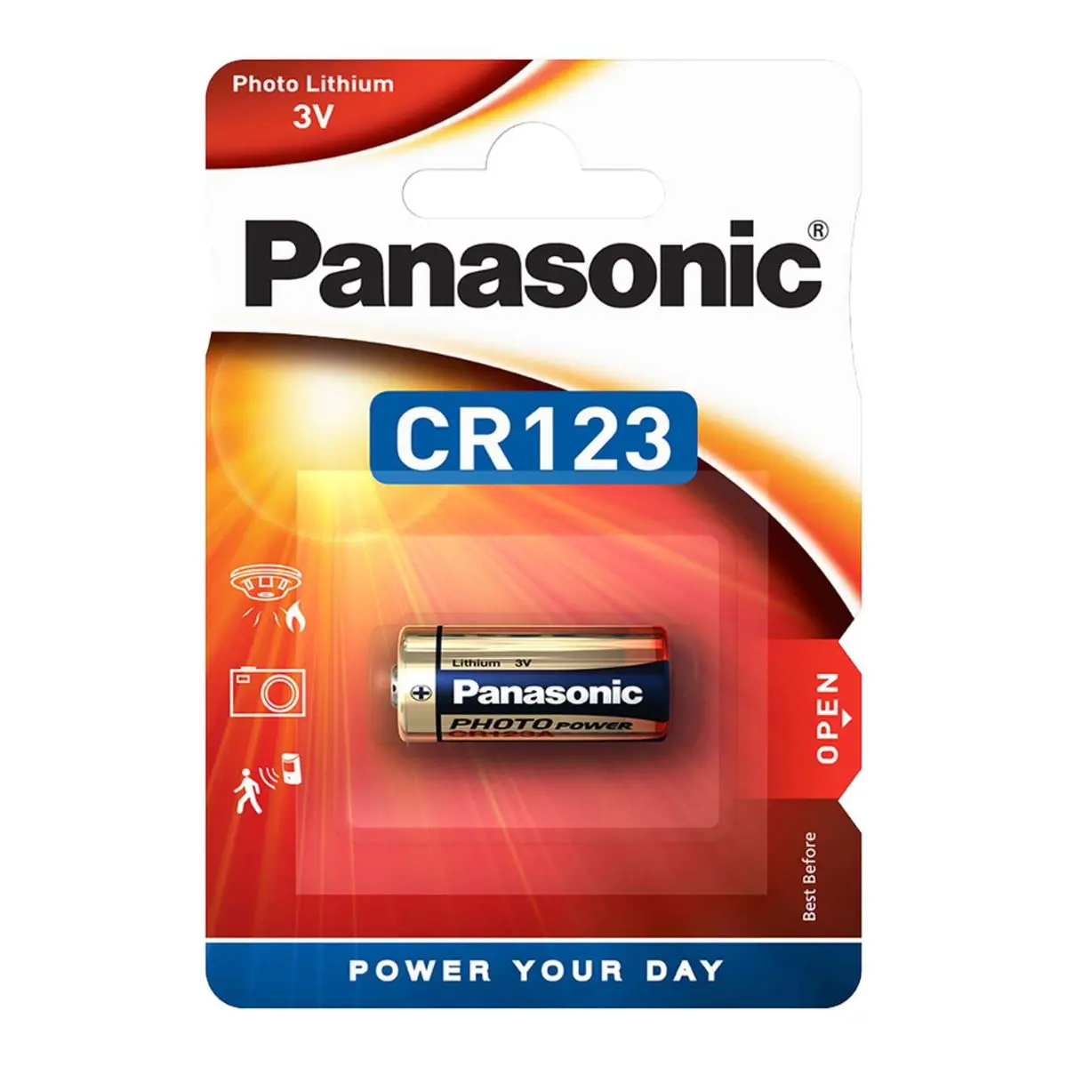Panasonic CR123 Lithium - Pack of 1 
